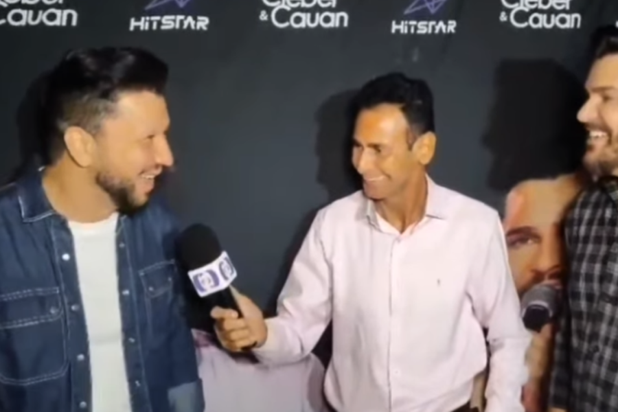 Repórter mudo do Mato Grosso faz dupla sertaneja Cléber e Repórter mudo do Mato Grosso faz dupla sertaneja Cléber e